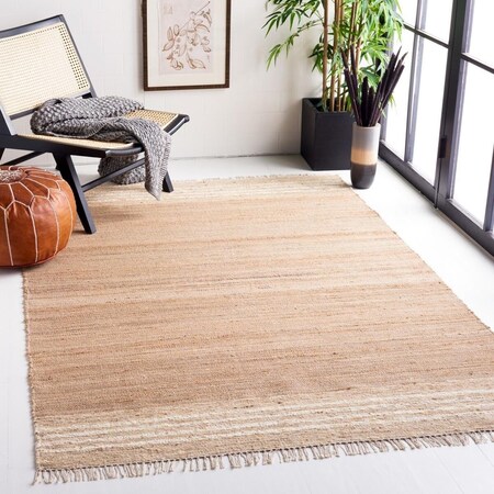 Safavieh 6 x 6 ft. Natural Hand Woven Square Area Rug Natural & Ivory NAT872A-6SQ